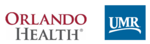 Logo showing Orlando Health and UMR Health 