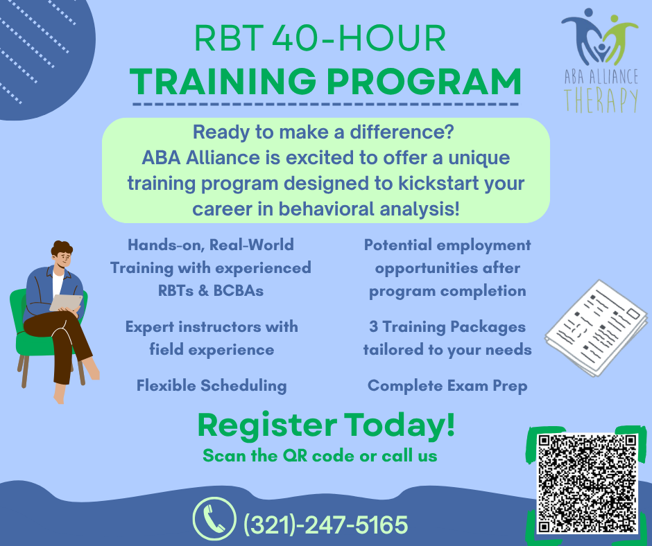 A Flyer discussing our RBT Training Program